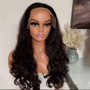 Elegant Black Wavy Lace Front Wig 30” Raw Hair Glueless custom 💯 Human hair 5*5